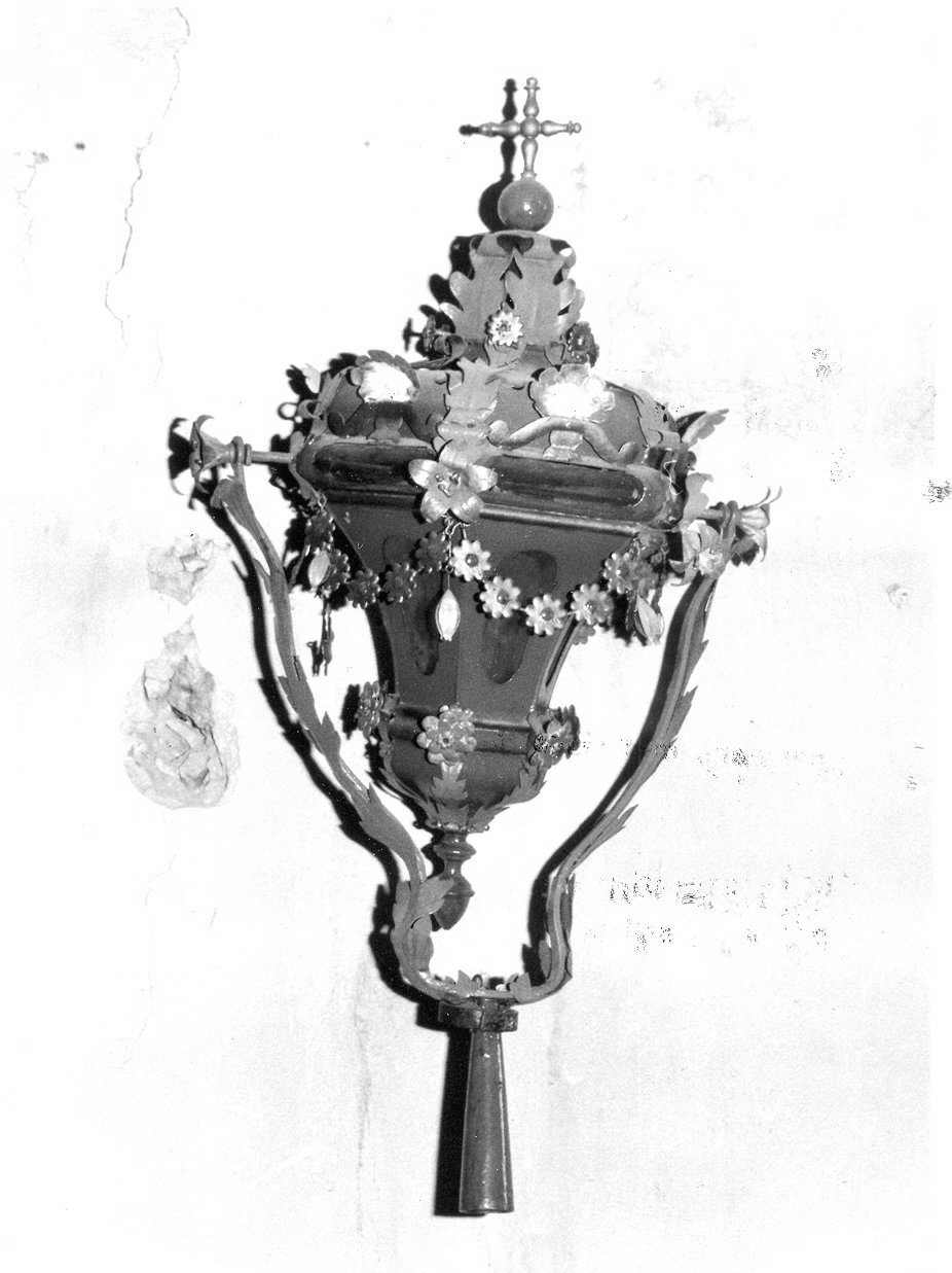 lanterna processionale, opera isolata - bottega Italia centrale (sec. XVIII)