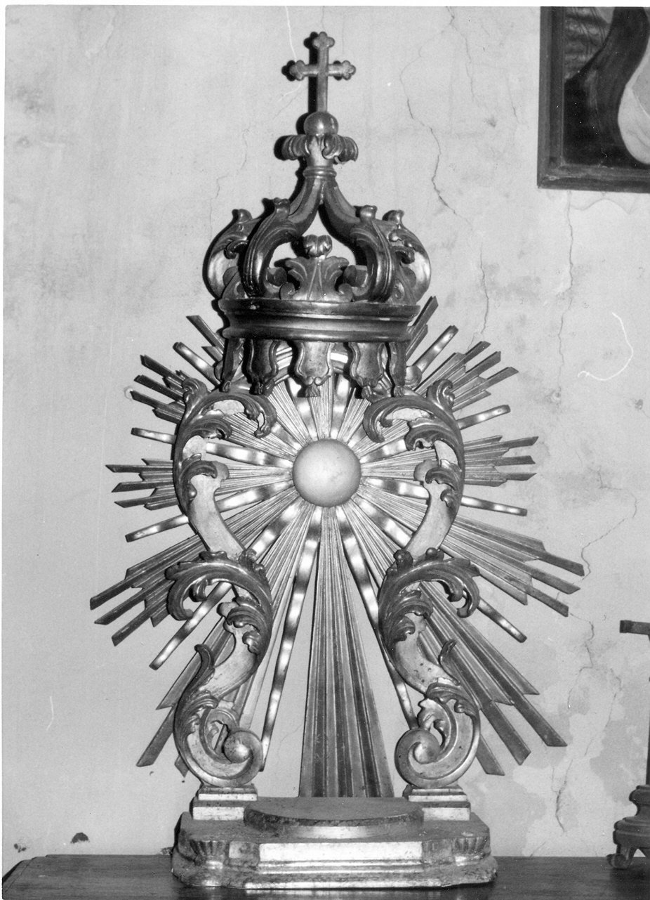 trono per esposizione eucaristica, opera isolata - bottega Italia centrale (sec. XVIII)
