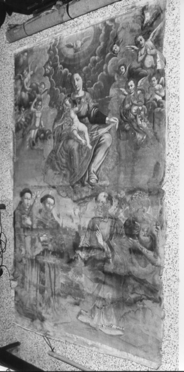 Madonna in gloria (dipinto, opera isolata) - ambito Italia centrale (metà sec. XVII)
