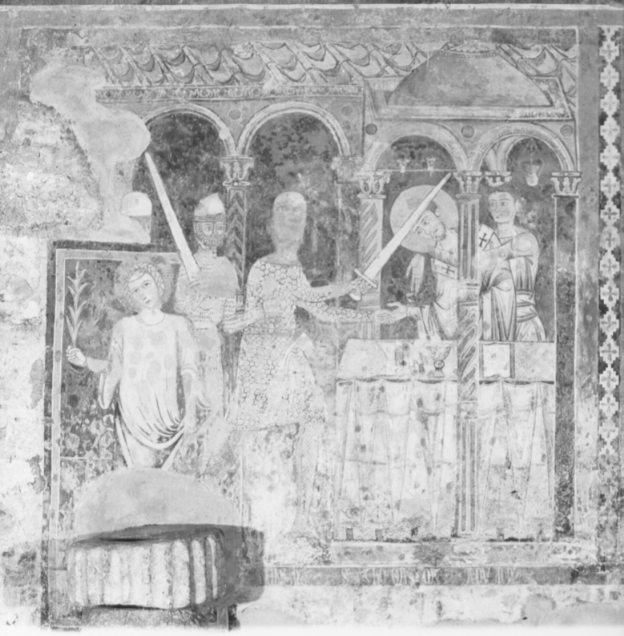 martirio di San Tommaso Becket (dipinto, ciclo) di Sozio Alberto (attribuito) (seconda metà sec. XII)