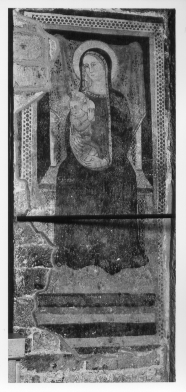 Madonna del latte, Madonna con Bambino (dipinto, complesso decorativo) di Maestro dei Calvari (attribuito) (fine/inizio secc. XIV/ XV)