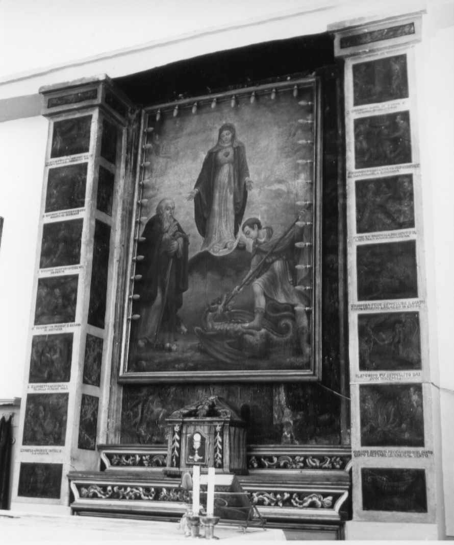 storie della vita di San Giovanni Battista (mostra d'altare, elemento d'insieme) - ambito Italia centrale, bottega Italia centrale (metà sec. XVII)