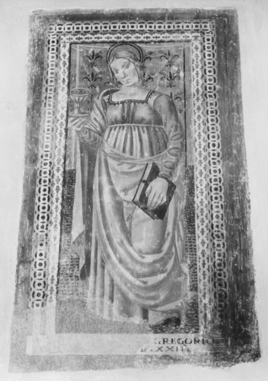 Santa Lucia (dipinto, complesso decorativo) - ambito umbro (sec. XVI)