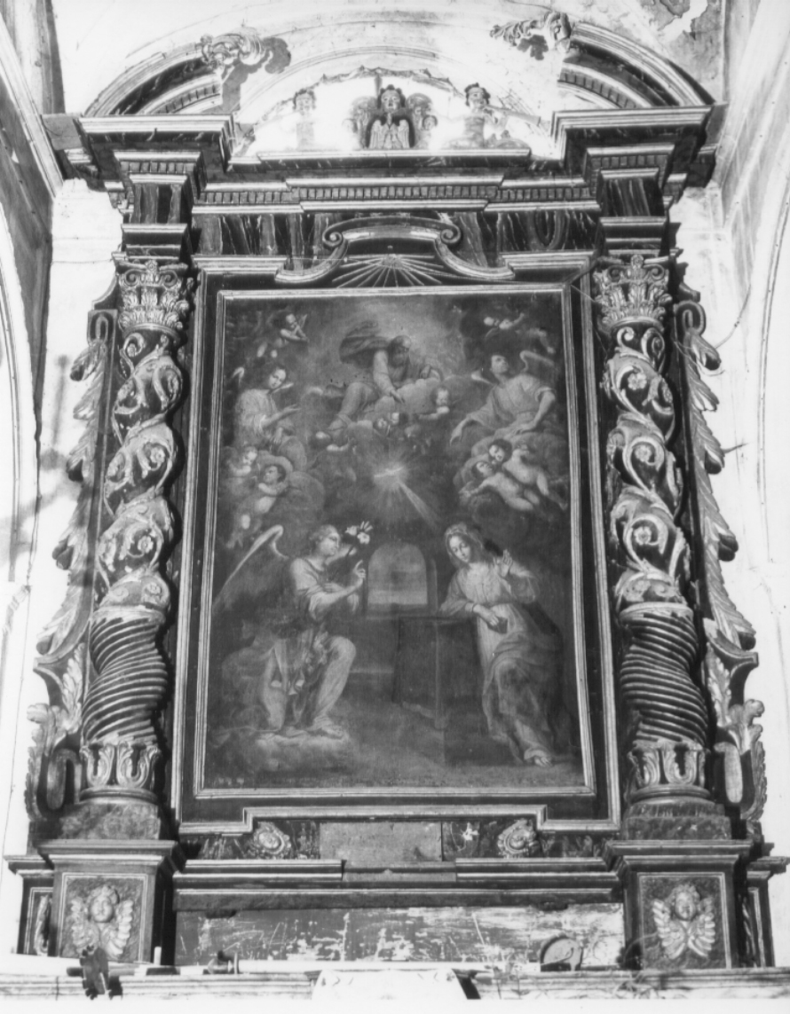 mostra d'altare, elemento d'insieme - bottega Italia centro-meridionale (metà sec. XVII)