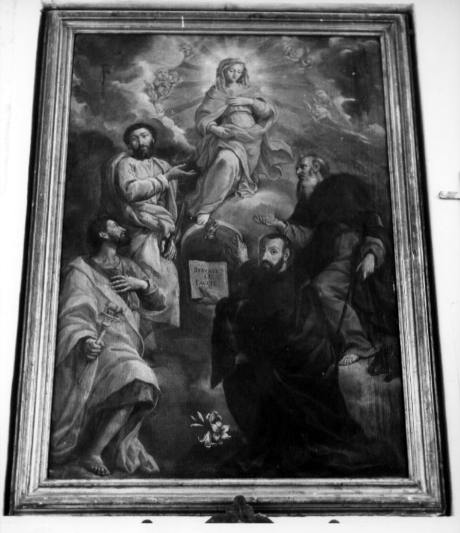 Madonna Immacolata e Santi (dipinto, opera isolata) - ambito umbro-laziale (metà sec. XVII)
