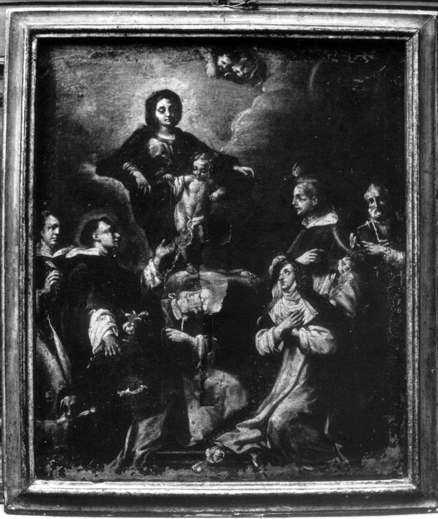 Madonna con Bambino e Santi (dipinto, opera isolata) - ambito Italia centrale (metà sec. XVII)