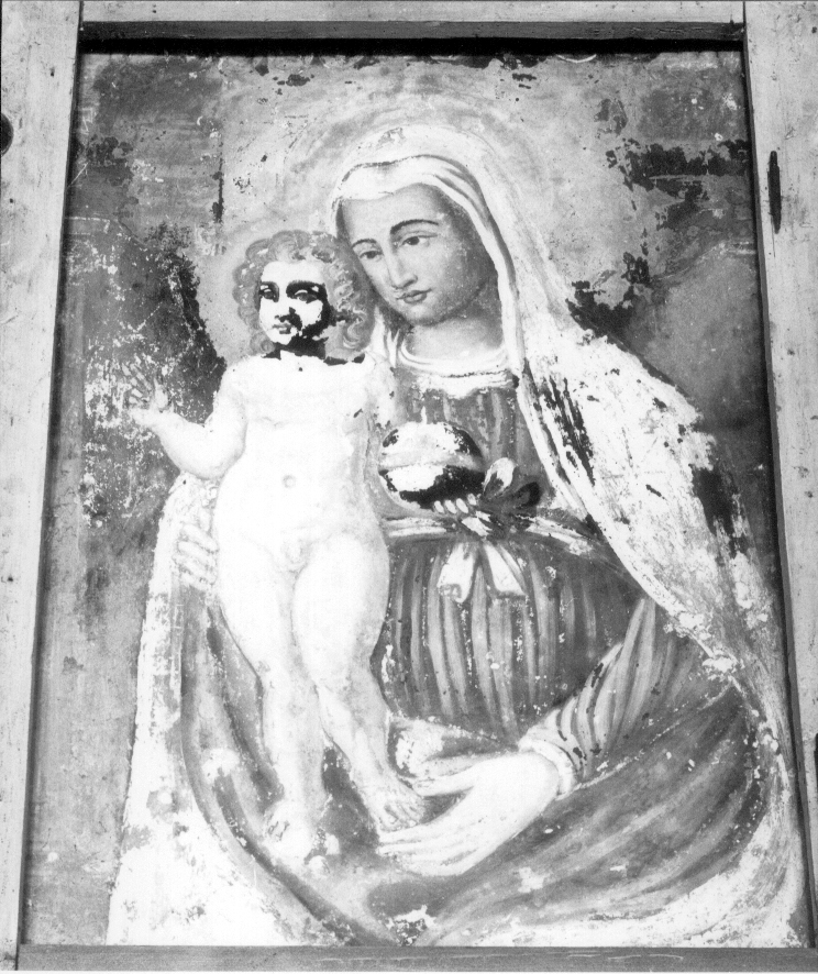 Madonna con Bambino (quadro d'altare, insieme) - ambito umbro-laziale (metà sec. XVII)