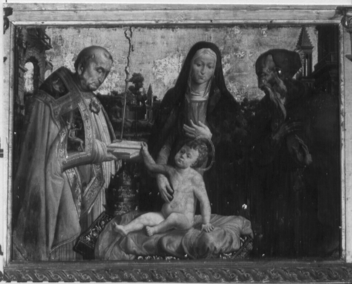 Madonna con Bambino e Santi (dipinto, insieme) - ambito Italia centro-meridionale (primo quarto sec. XVI)