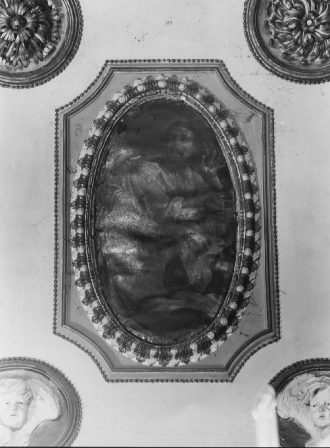 profeta (dipinto, complesso decorativo) di Refini Francesco (attribuito), Fontana Giovanni da Foligno (attribuito) (ultimo quarto sec. XVII)