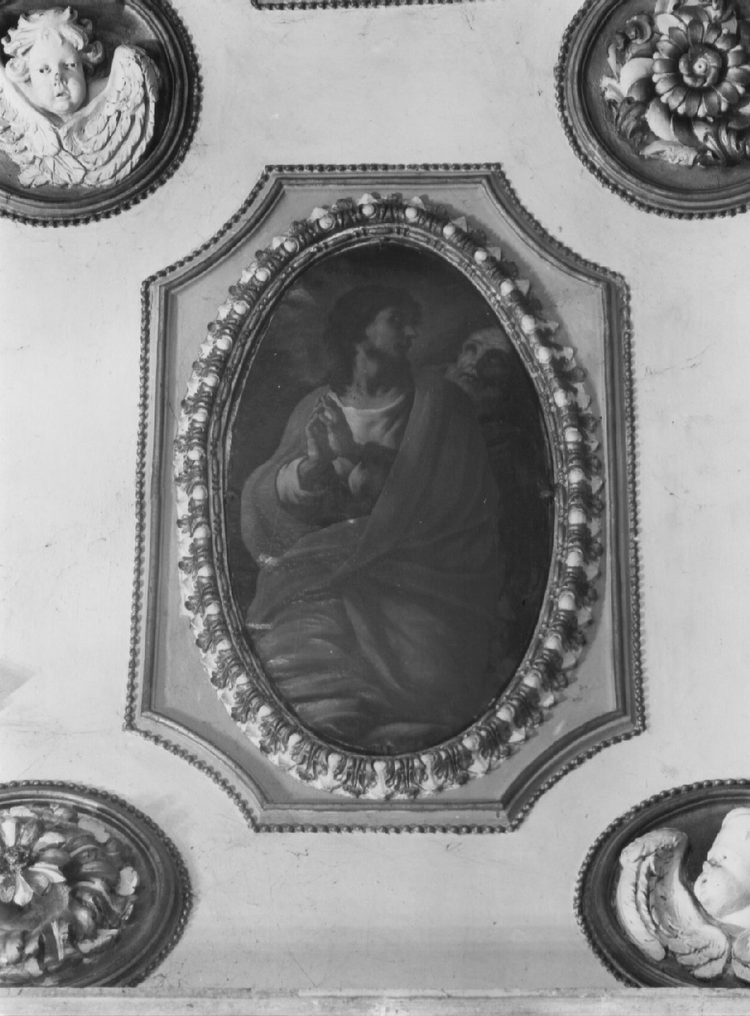 profeta (dipinto, complesso decorativo) di Refini Francesco (attribuito), Fontana Giovanni da Foligno (attribuito) (ultimo quarto sec. XVII)