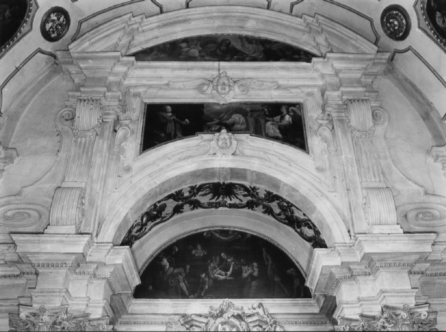 mostra d'altare, elemento d'insieme - bottega Italia centrale (inizio sec. XVII)