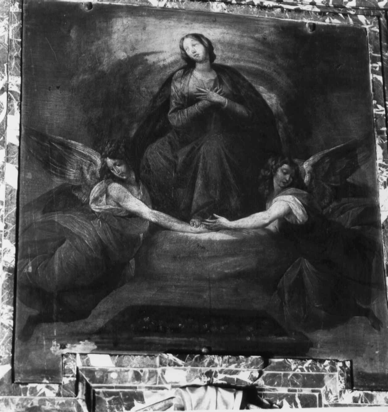 Madonna in gloria (dipinto, elemento d'insieme) di Cesari Giuseppe detto Cavalier d'Arpino (attribuito) (prima metà sec. XVII)