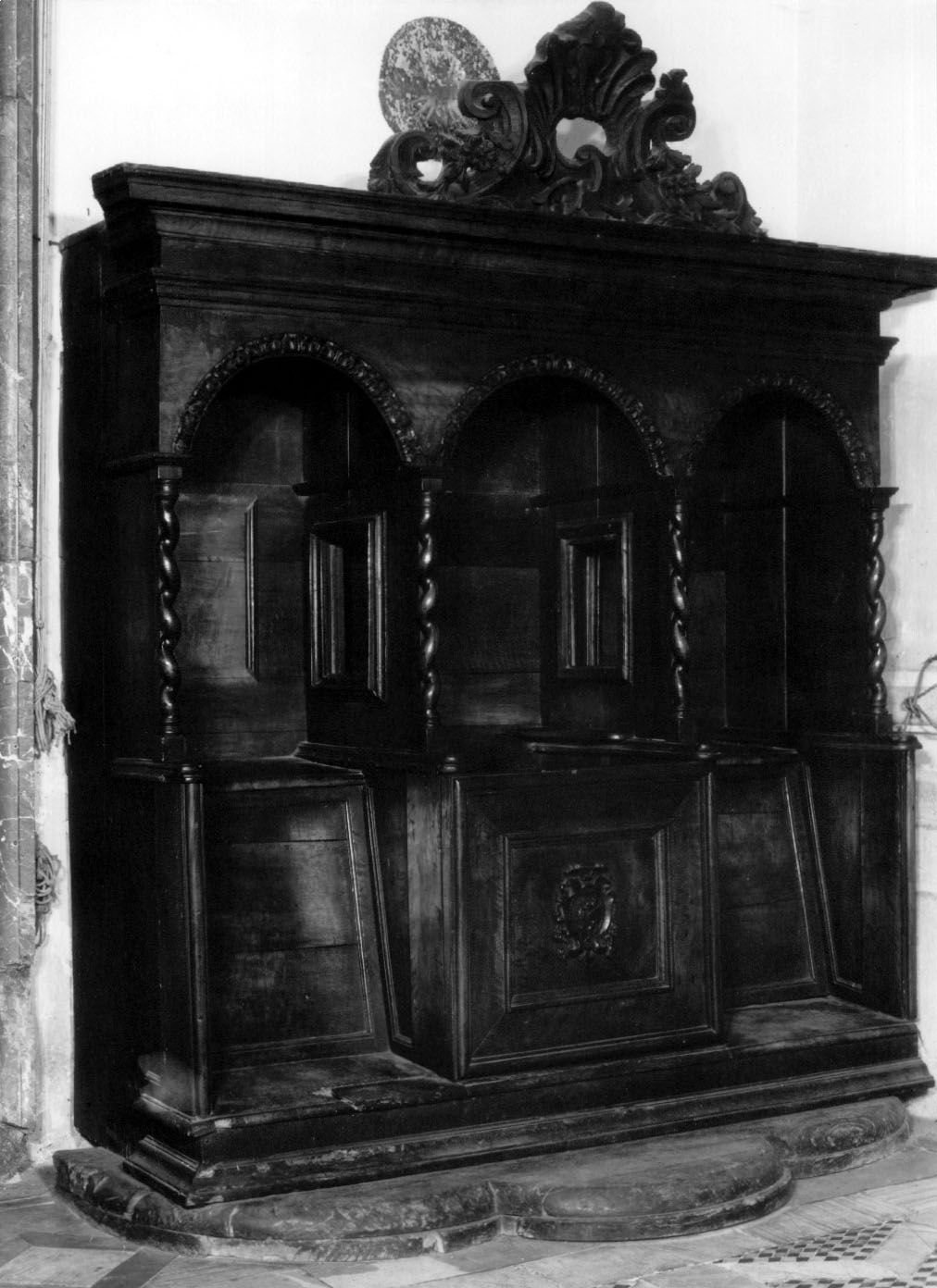 confessionale, opera isolata - bottega Italia centrale (primo quarto sec. XVIII)