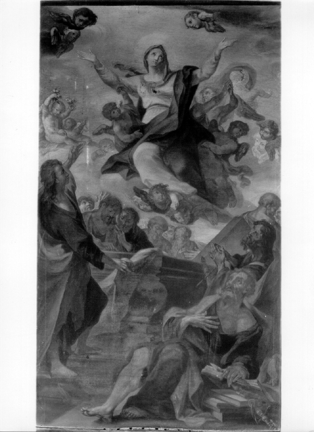 assunzione della Madonna (dipinto, opera isolata) di Ghezzi Giuseppe (bottega) (prima metà sec. XVIII)