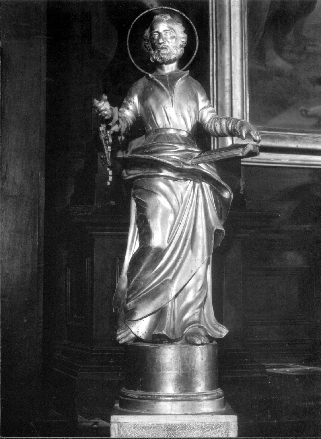 San Pietro (statua, opera isolata) - bottega Italia centrale (fine/inizio secc. XVII/ XVIII)