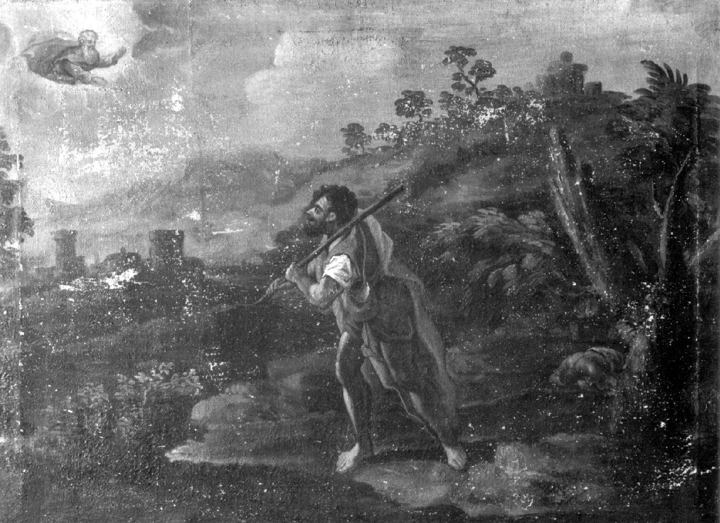 maledizione di Caino (dipinto, opera isolata) - ambito umbro-laziale (fine/inizio secc. XVII/ XVIII)