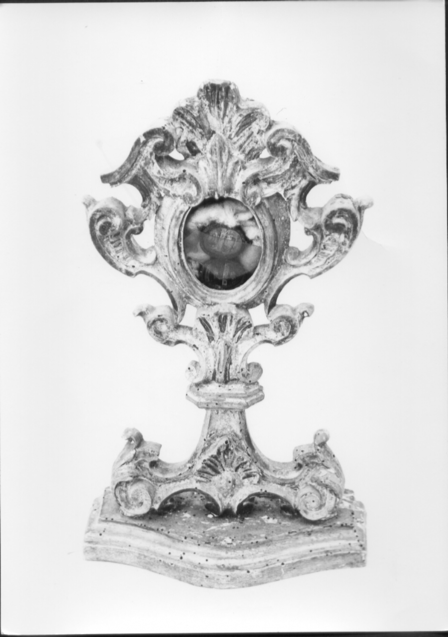 reliquiario - a ostensorio, opera isolata - bottega Italia centrale (prima metà sec. XVIII)