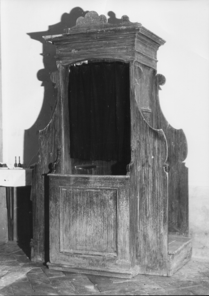confessionale - bottega Italia centrale (prima metà sec. XVIII)