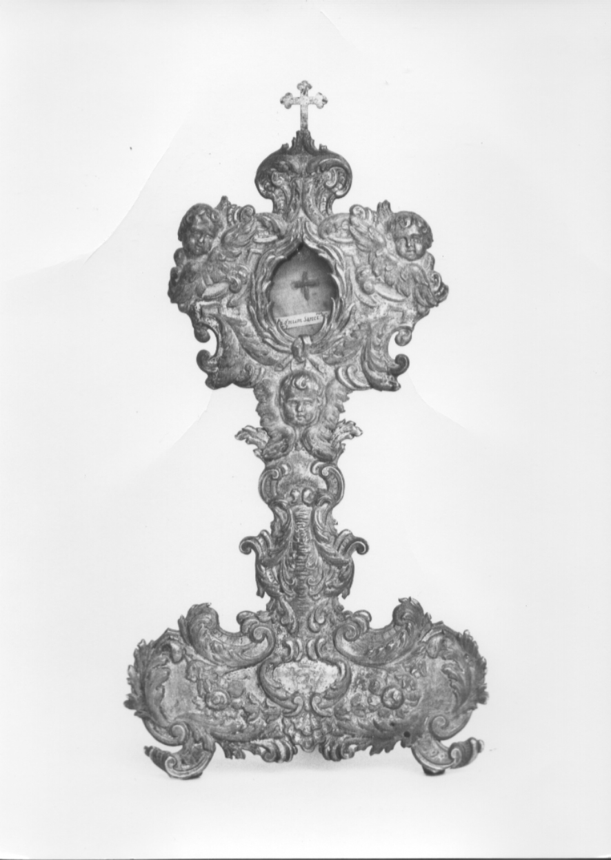 reliquiario - a ostensorio, serie - bottega Italia centrale (prima metà sec. XVIII)