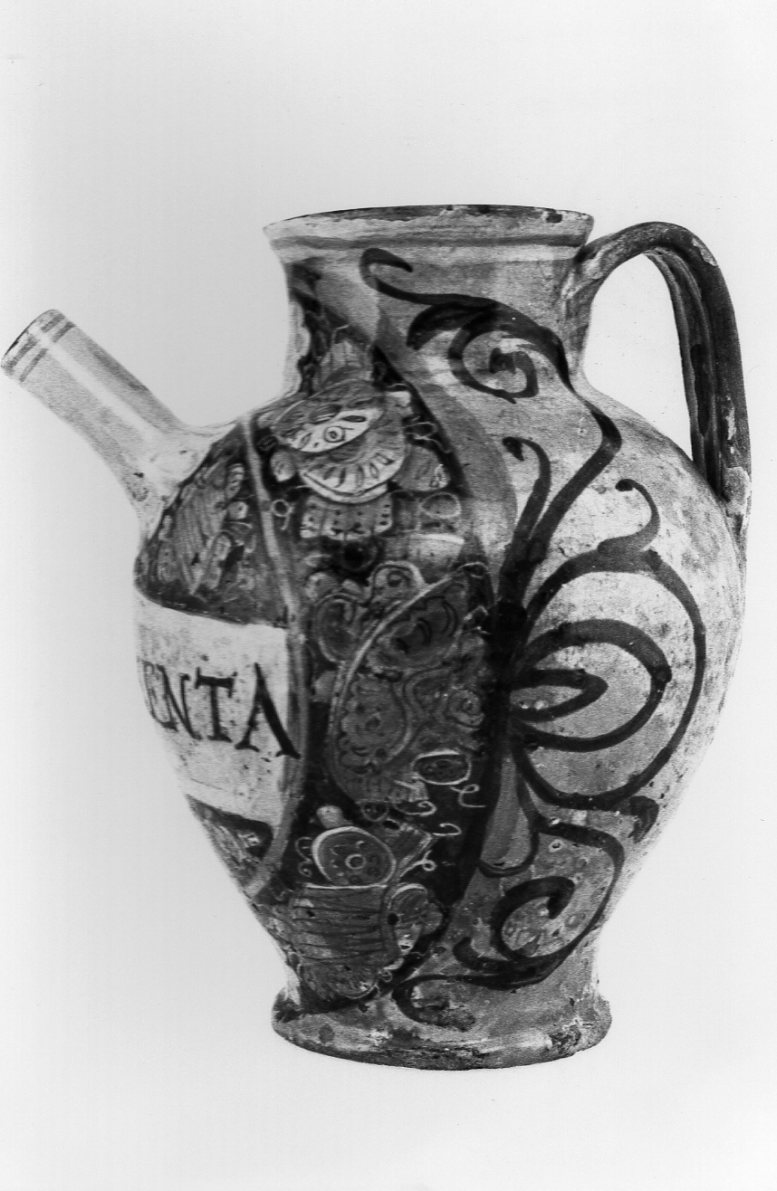 vaso da farmacia, opera isolata - bottega di Casteldurante (sec. XVII)