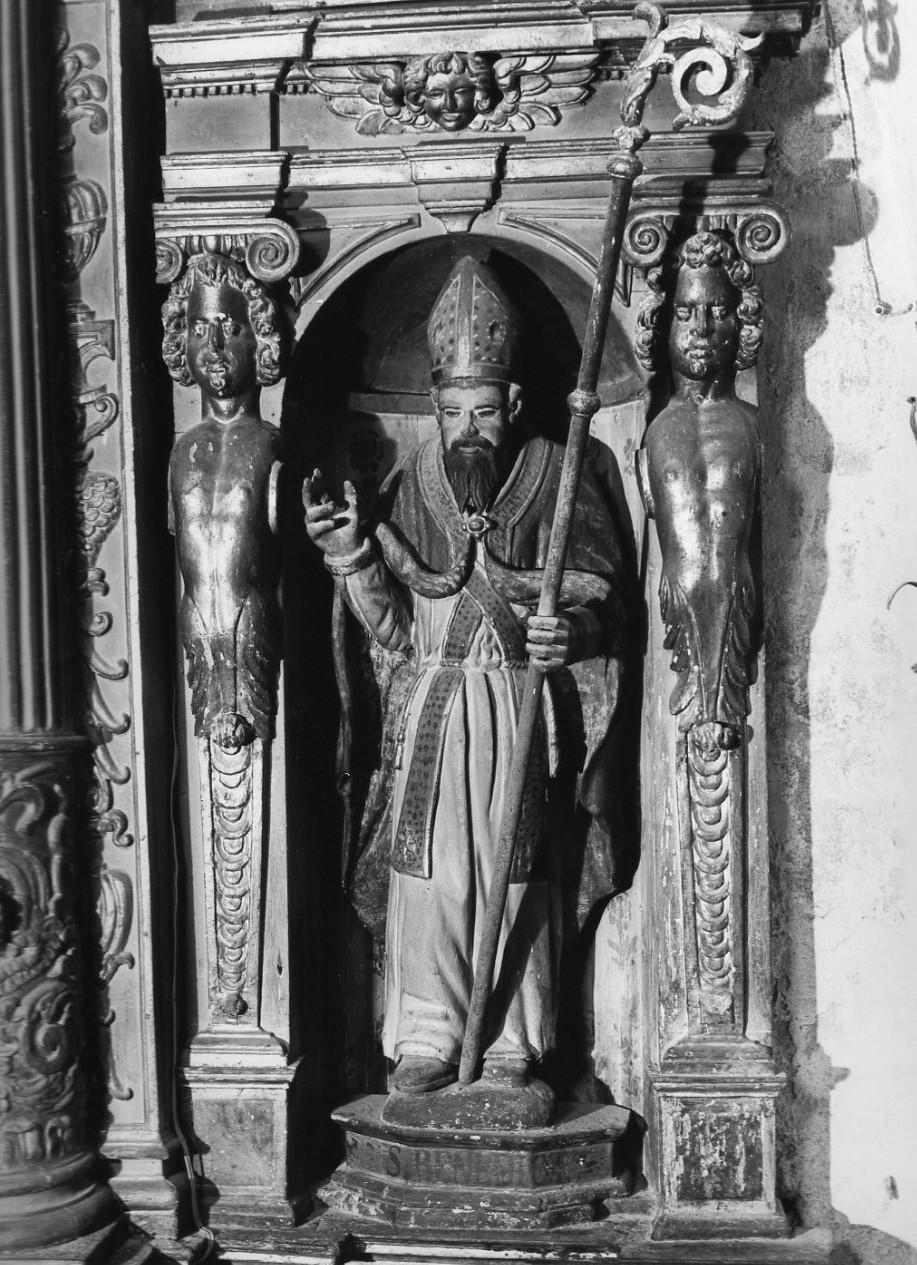San Benedetto (statua, opera isolata) - bottega umbra (fine/inizio secc. XVI/ XVII)