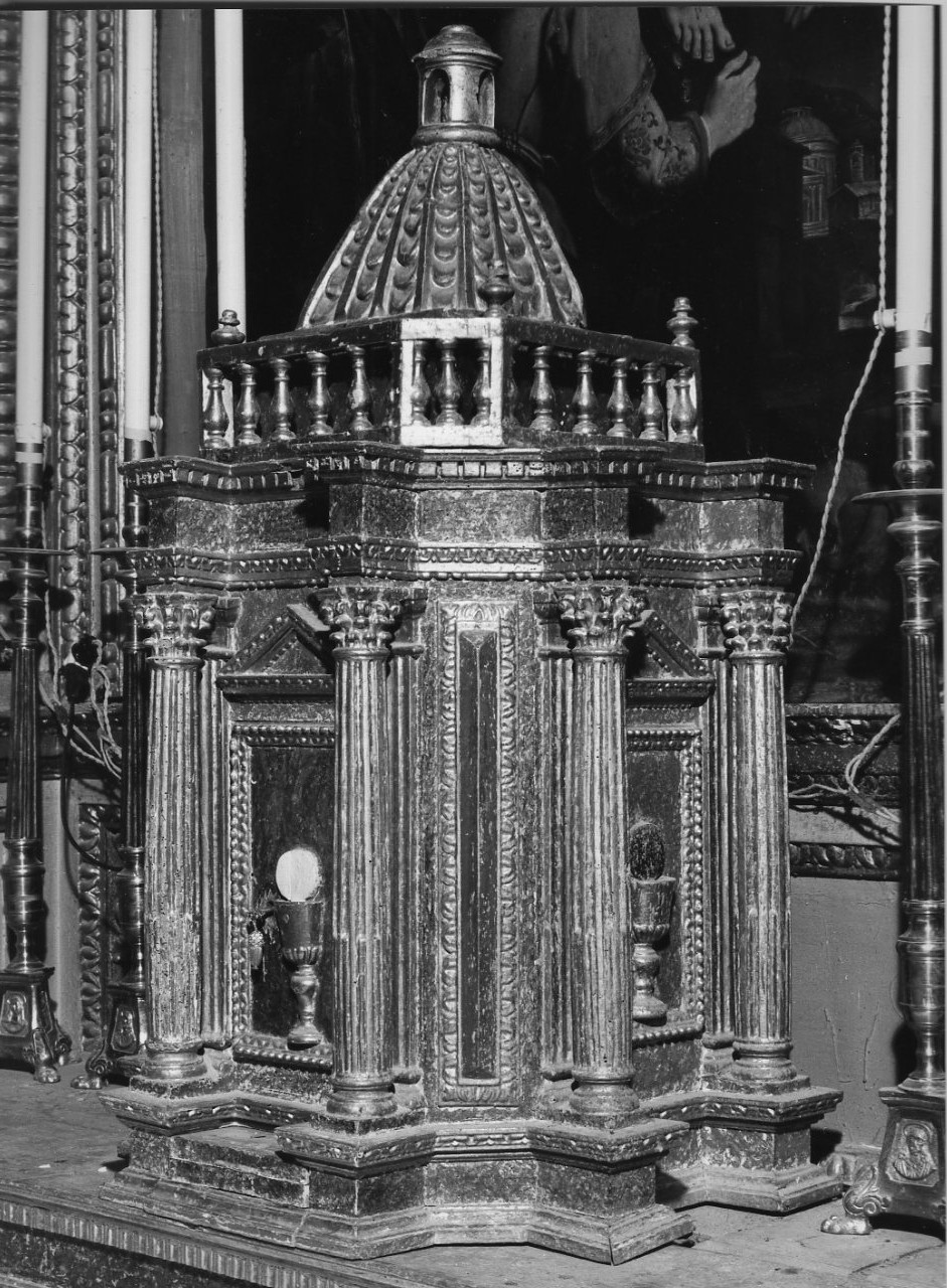tabernacolo - a tempietto, opera isolata - bottega umbra (prima metà sec. XVII)