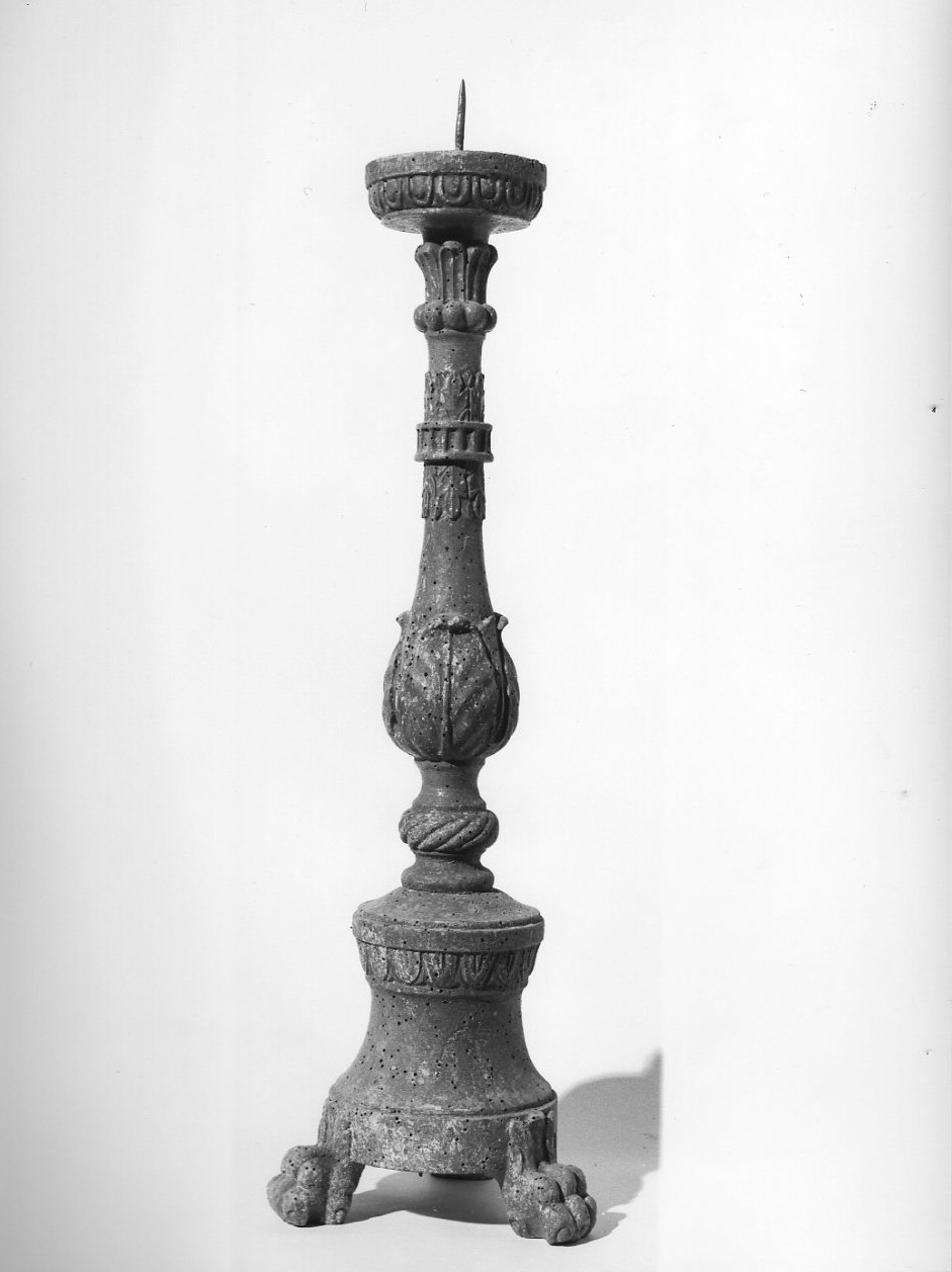 candeliere, serie - bottega umbra (seconda metà sec. XVIII)