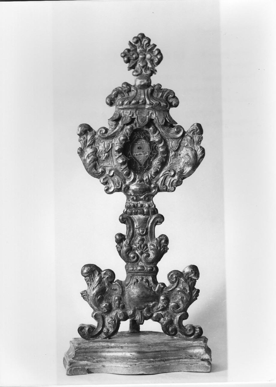 reliquiario - a ostensorio, opera isolata - bottega umbra (seconda metà sec. XVIII)