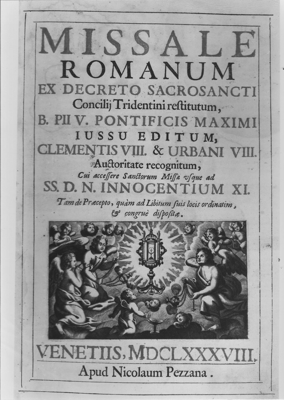 messale cantato, opera isolata - ambito Italia centrale (sec. XVII)
