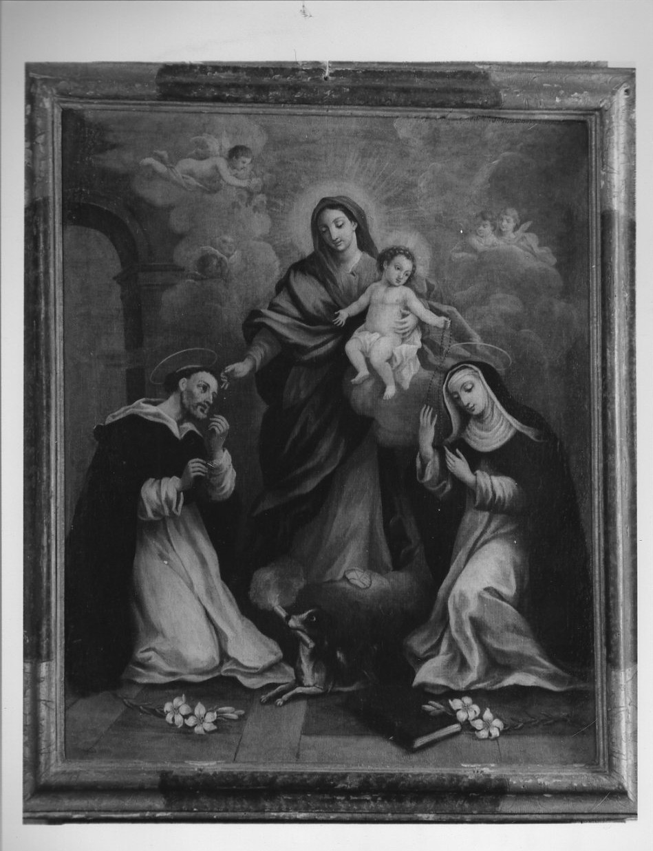 Madonna del Rosario (dipinto, opera isolata) - ambito Italia centrale (prima metà sec. XVII)