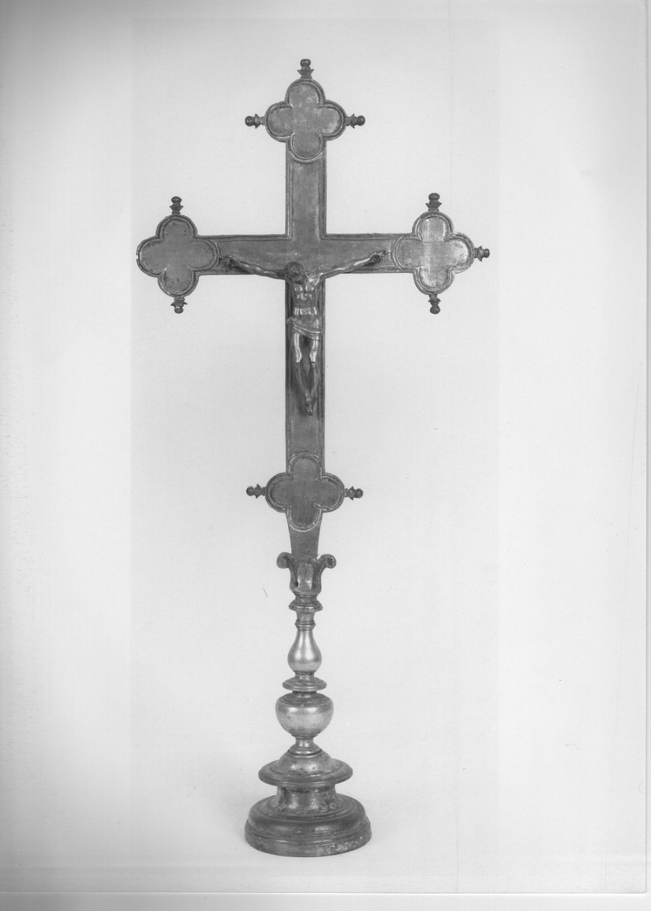 croce d'altare, opera isolata - bottega umbra (sec. XVII)