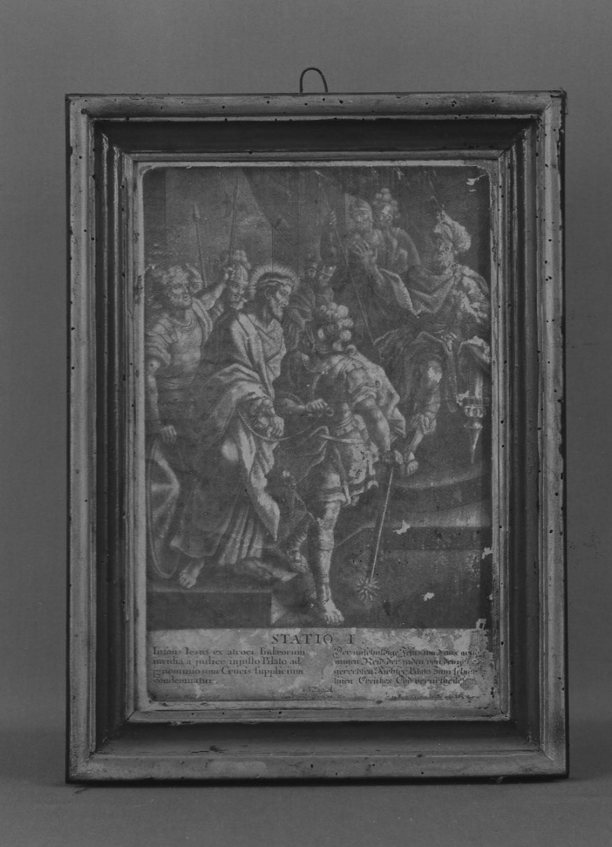 stazione I: Gesù condannato a morte (Via Crucis, serie) - bottega tedesca (sec. XVIII)