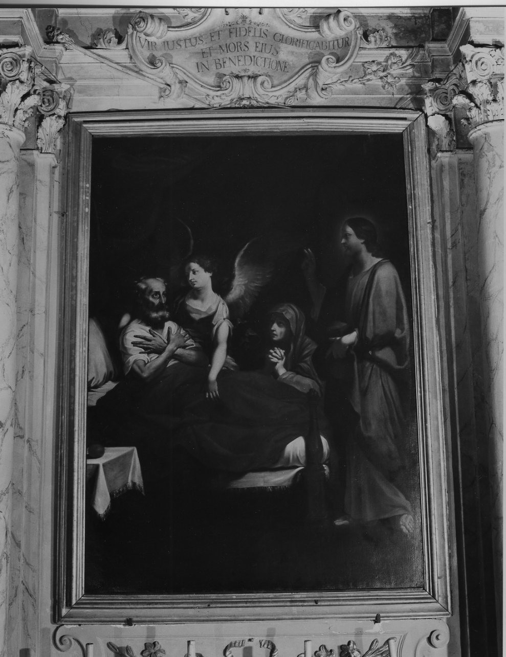 morte di San Giuseppe (pala d'altare, elemento d'insieme) di Baglione Giovanni (sec. XVII)