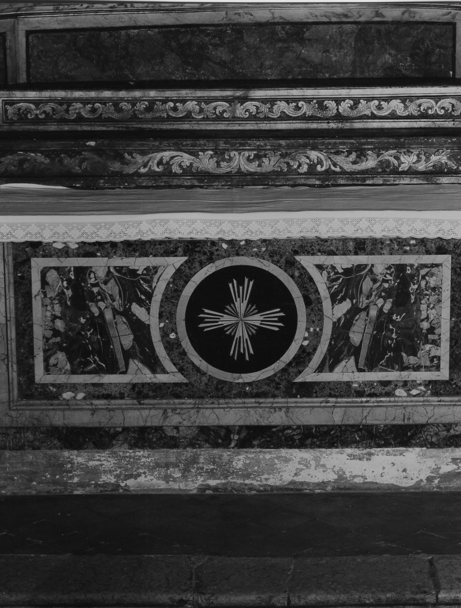 mensa d'altare, opera isolata di Chiesa Michele (e aiuti) (sec. XVIII)