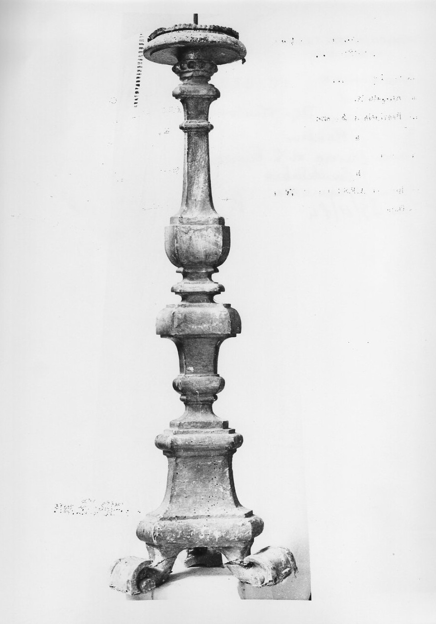 candelabro, opera isolata - bottega umbra (sec. XVII)
