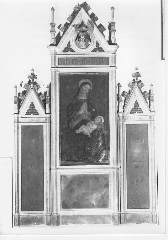Madonna con Bambino (trittico, opera isolata) - ambito Italia centrale (seconda metà sec. XV)