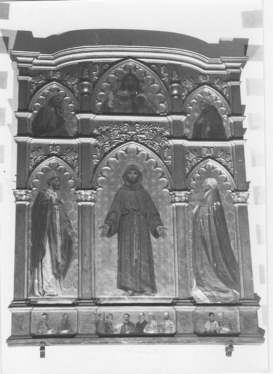 San Francesco d'Assisi (trittico, insieme) di Bruschi Domenico (sec. XIX)