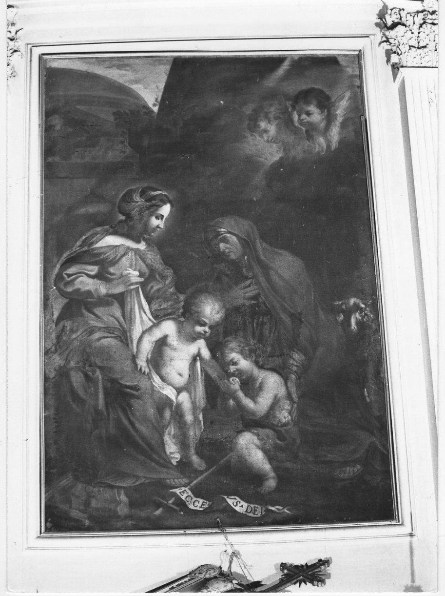 Madonna con Bambino e Sant'Anna (dipinto, opera isolata) - ambito Italia centrale (sec. XVII)