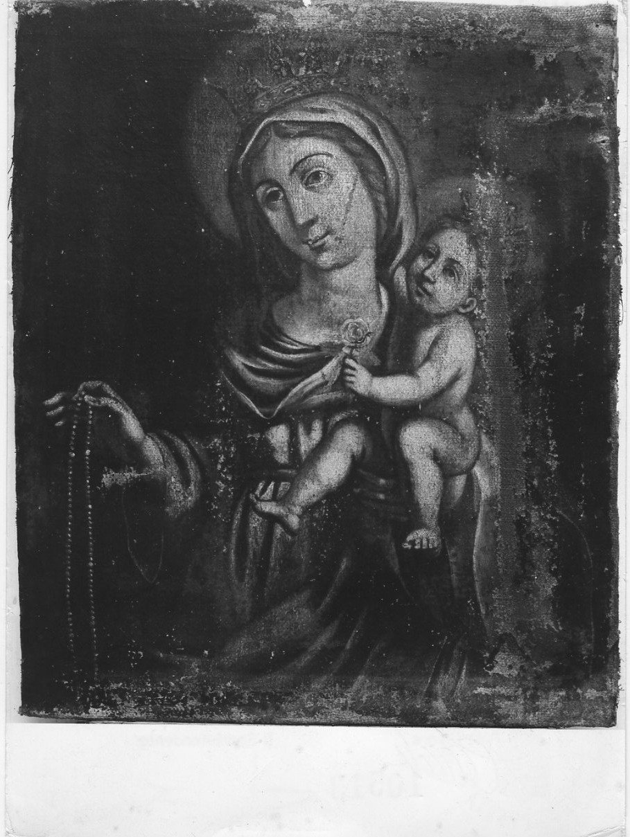 Madonna del Rosario (dipinto, opera isolata) - ambito Italia centrale (prima metà sec. XVII)