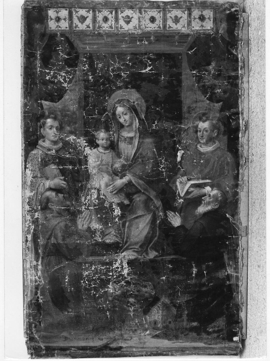 Madonna con Bambino e Santi (dipinto, opera isolata) - ambito Italia centrale (fine sec. XVI)