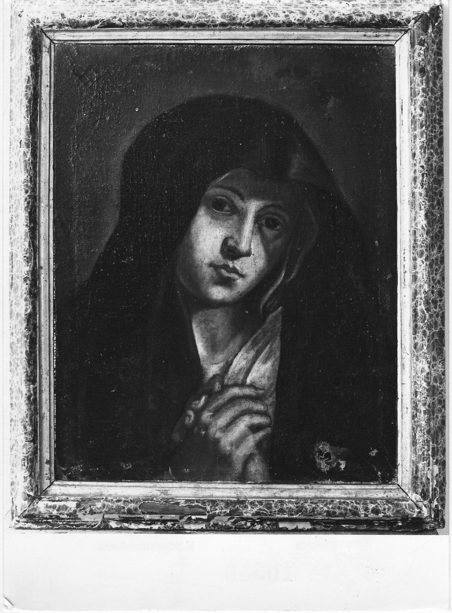 Madonna orante (dipinto, opera isolata) - ambito Italia centrale (sec. XVII)