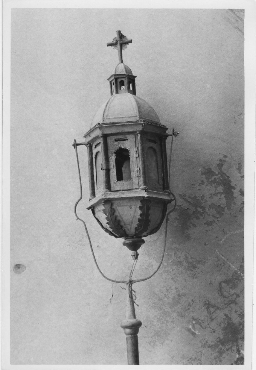 lanterna processionale, coppia - bottega umbra (inizio sec. XIX)