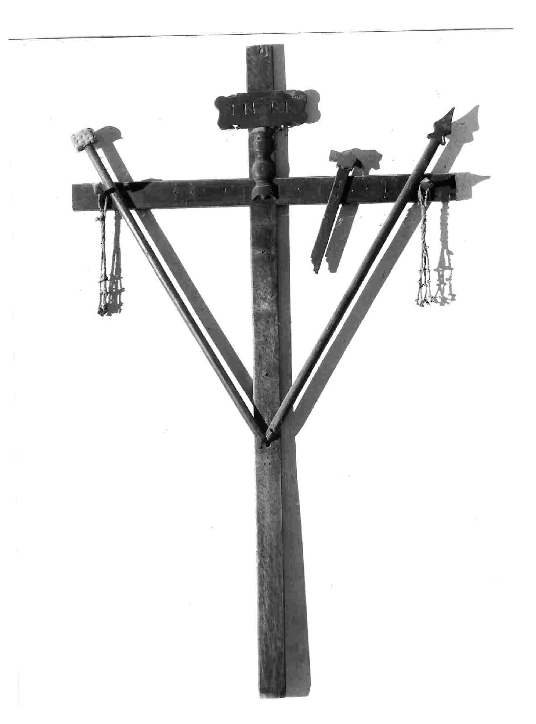croce penitenziale, opera isolata - bottega umbra (secc. XVIII/ XIX)