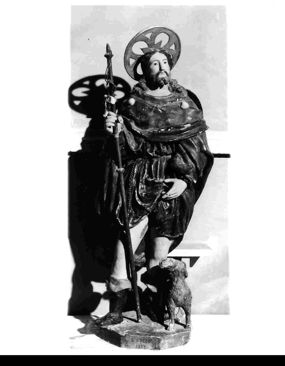 San Rocco (statua, opera isolata) - bottega umbra (sec. XIX)