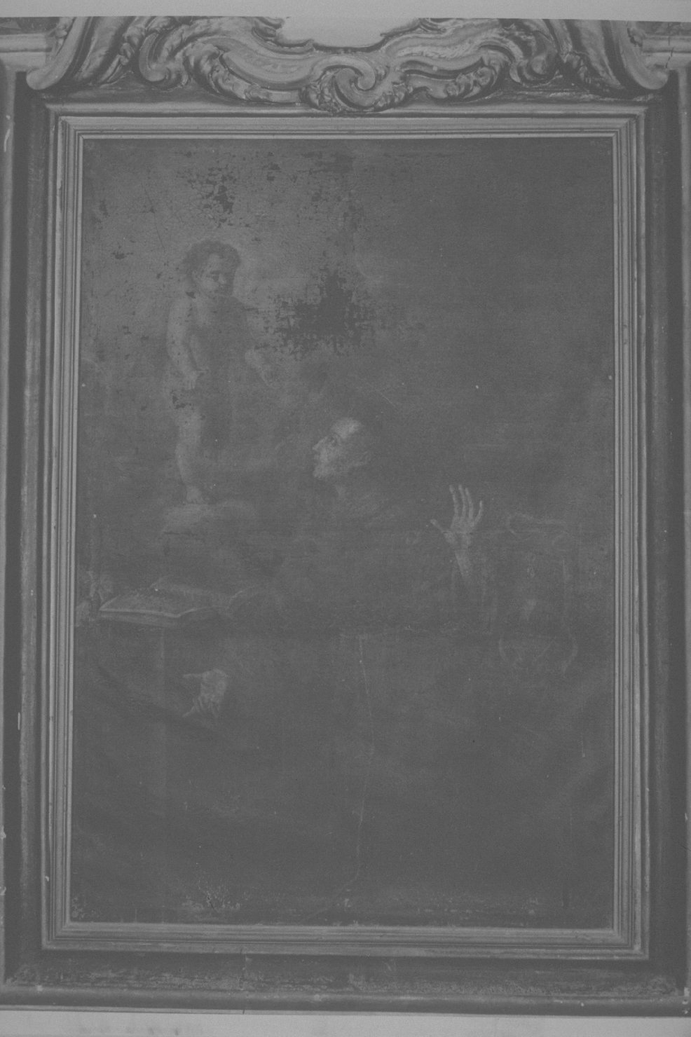 S.Antonio da Padova con Gesù Bambino (dipinto, opera isolata) di Carducci Agostino (fine/inizio secc. XVI/ XVII)