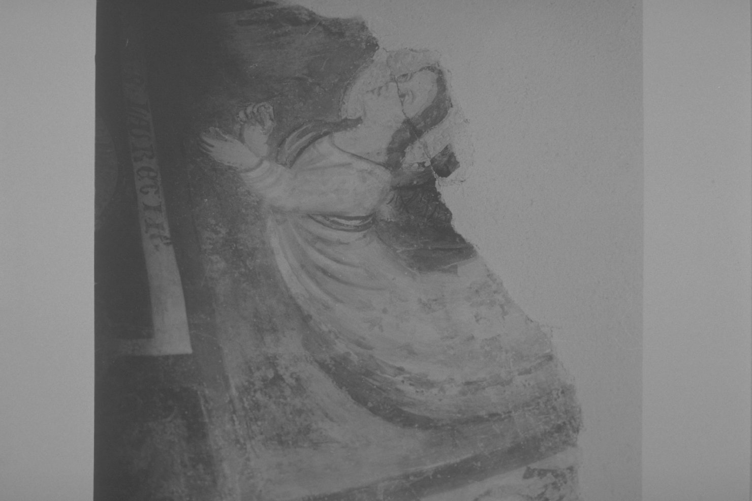 angelo (dipinto, frammento) - ambito umbro (prima metà sec. XV)