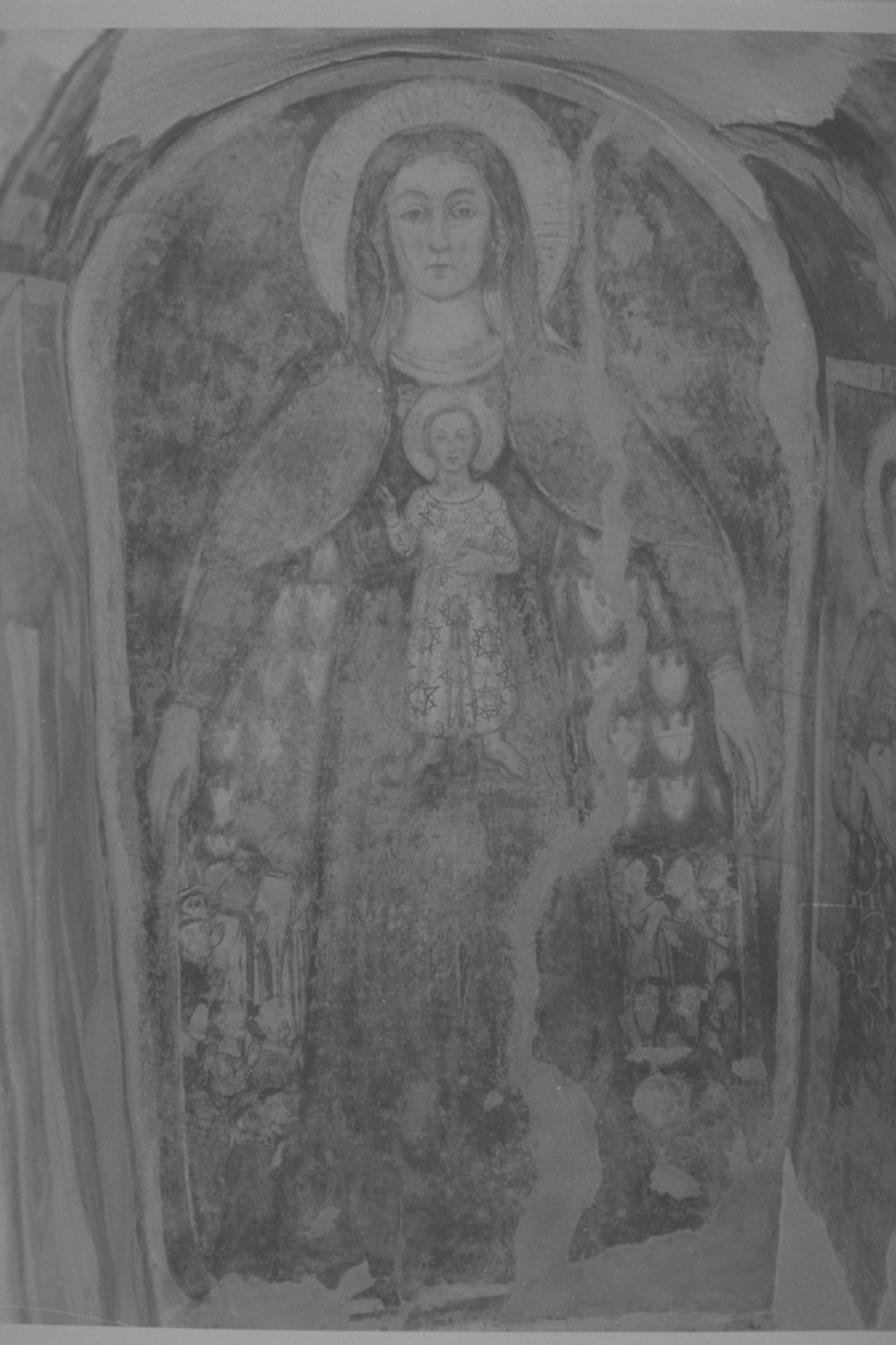 Madonna della Misericordia (dipinto, opera isolata) - ambito umbro (sec. XIV)