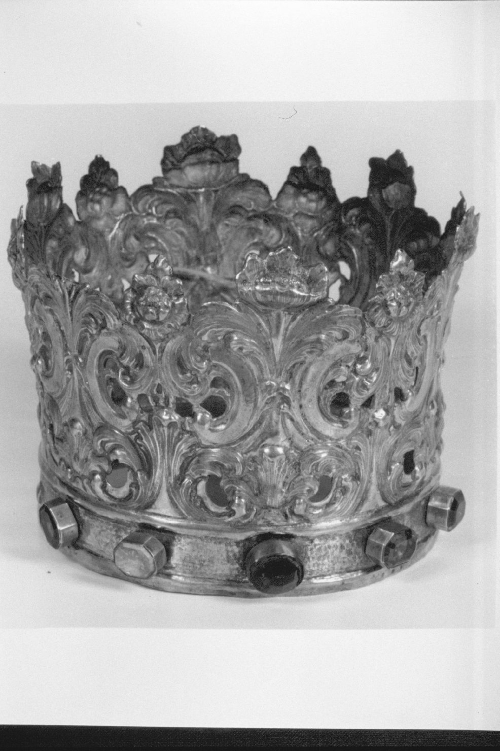 corona da statua, opera isolata - bottega umbra (sec. XIX)