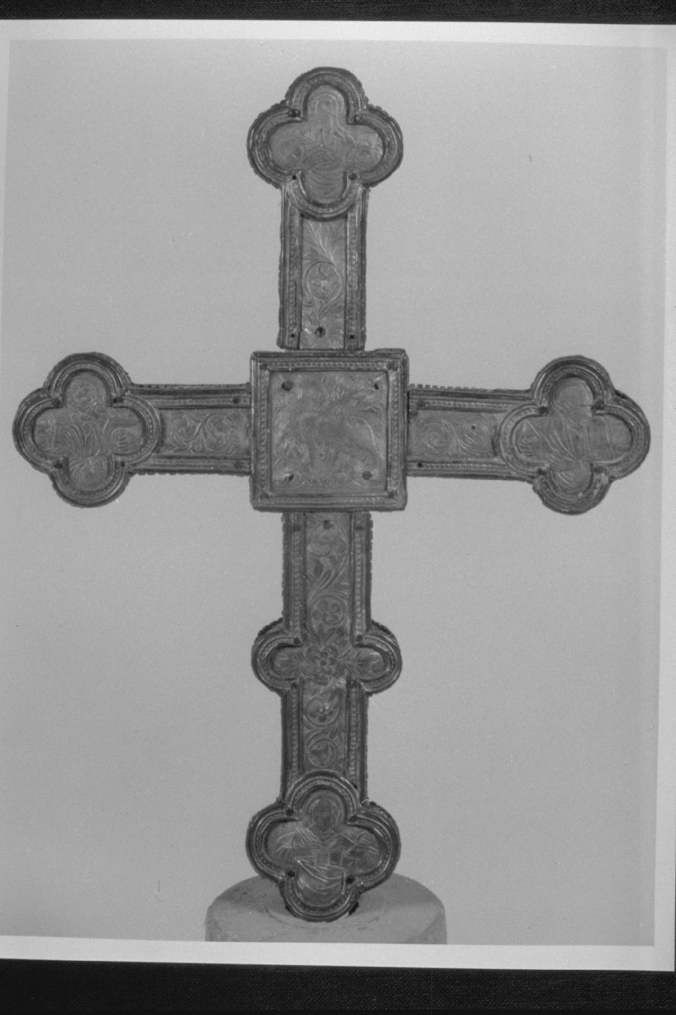 croce processionale, opera isolata - bottega umbra (prima metà sec. XV)