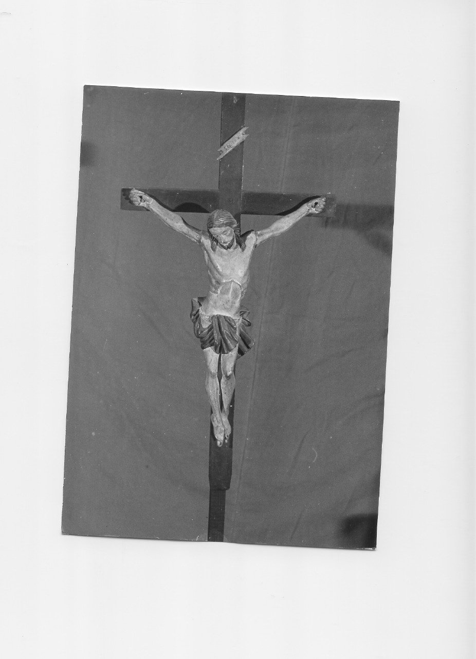 Cristo crocifisso (crocifisso, opera isolata) - bottega Italia centrale (sec. XVII)